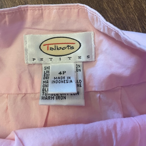 Pink Talbots A-Line Skirt With Silver Threading Detail - Picture 2 of 3